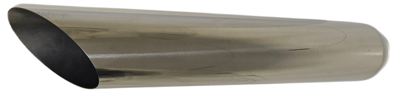 45 Degree ANGLE CUT | POLISHED 304 STAINLESS EXHAUST TIP-1