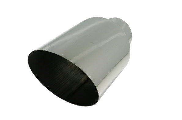 45 Deg Angle Cut | Polished 304 Stainless Exhaust Tip-1