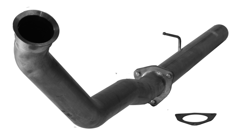 4" Cat & DPF Race Pipe w/ Flange | 2007-2012 Dodge 2500/3500 6.7L Cummins-1