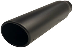 Rolled Angle Cut | Black Powder Coated Exhaust Tip-1
