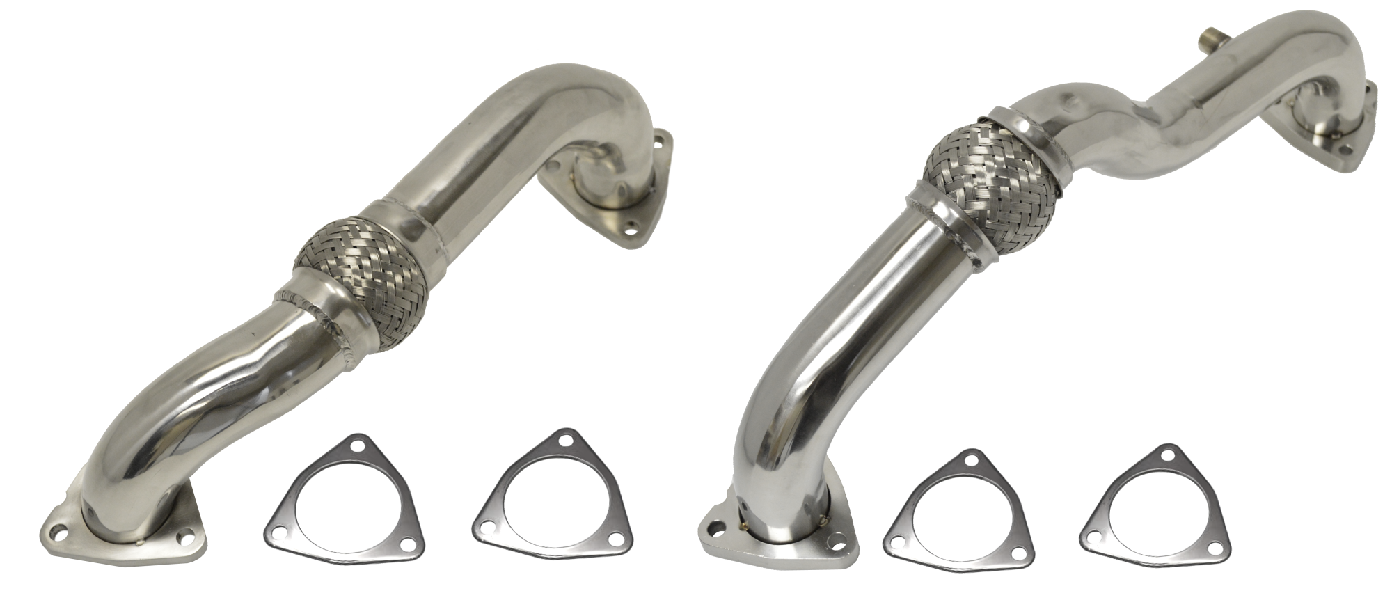 2008-2010 Ford 6.4L UPPIPE W/Ebp + O2 Bungs W/Passenger/Driver