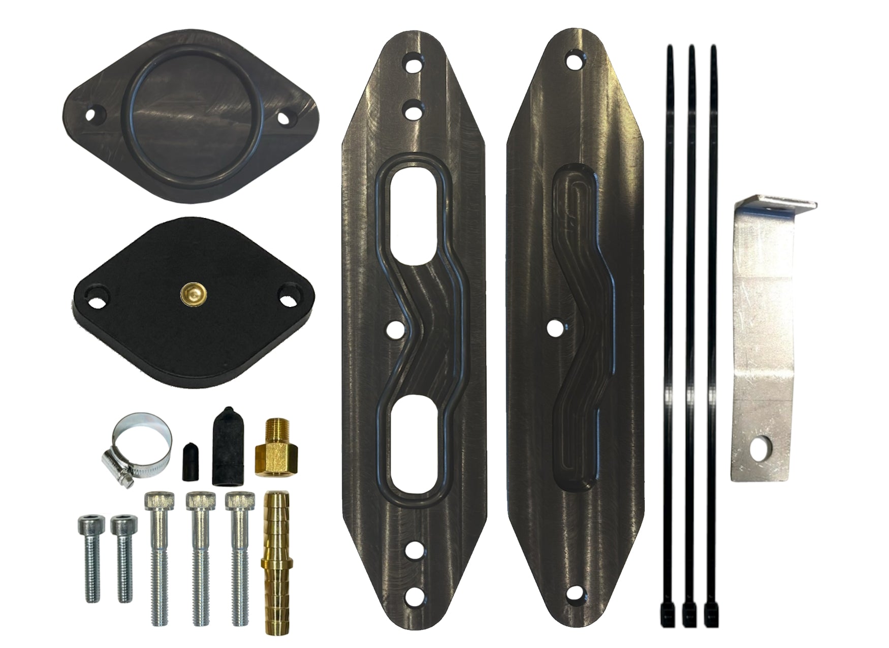 2017 - 2019 Ford 6.7L EGR Cooler upgrade kit w/Pass Through plate-1
