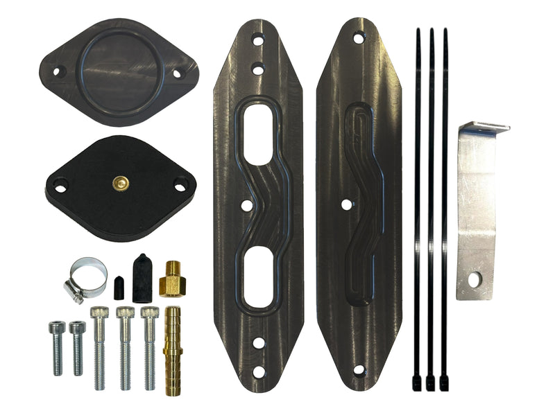 2017 - 2019 Ford 6.7L EGR Cooler upgrade kit w/Pass Through plate-1