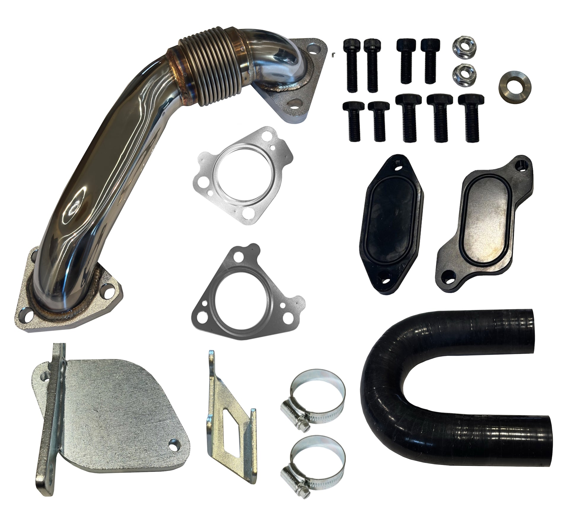2007 - 2010 GM 6.6L Duramax EGR Cooler Upgrade Kit w/ Up Pipe-1