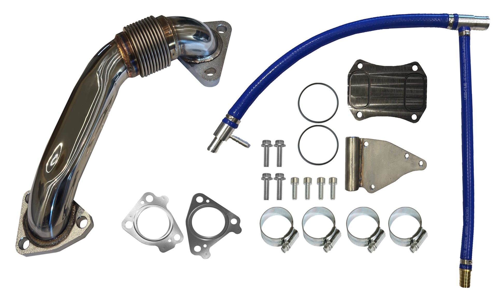 2011 - 2016 GM 6.6L Duramax EGR Cooler Upgrade Kit w/ Up Pipe-1