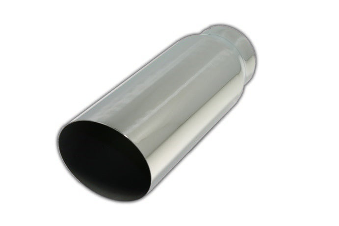 15 Deg Angle Cut | Polished 304 Stainless Exhaust Tip-1