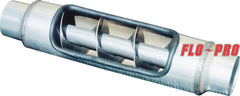 4" Round Body Twister Resonator | 2-1/4"-3-1/2" Inlet/Outlet-2